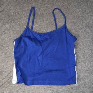 Blue Crop Tank
